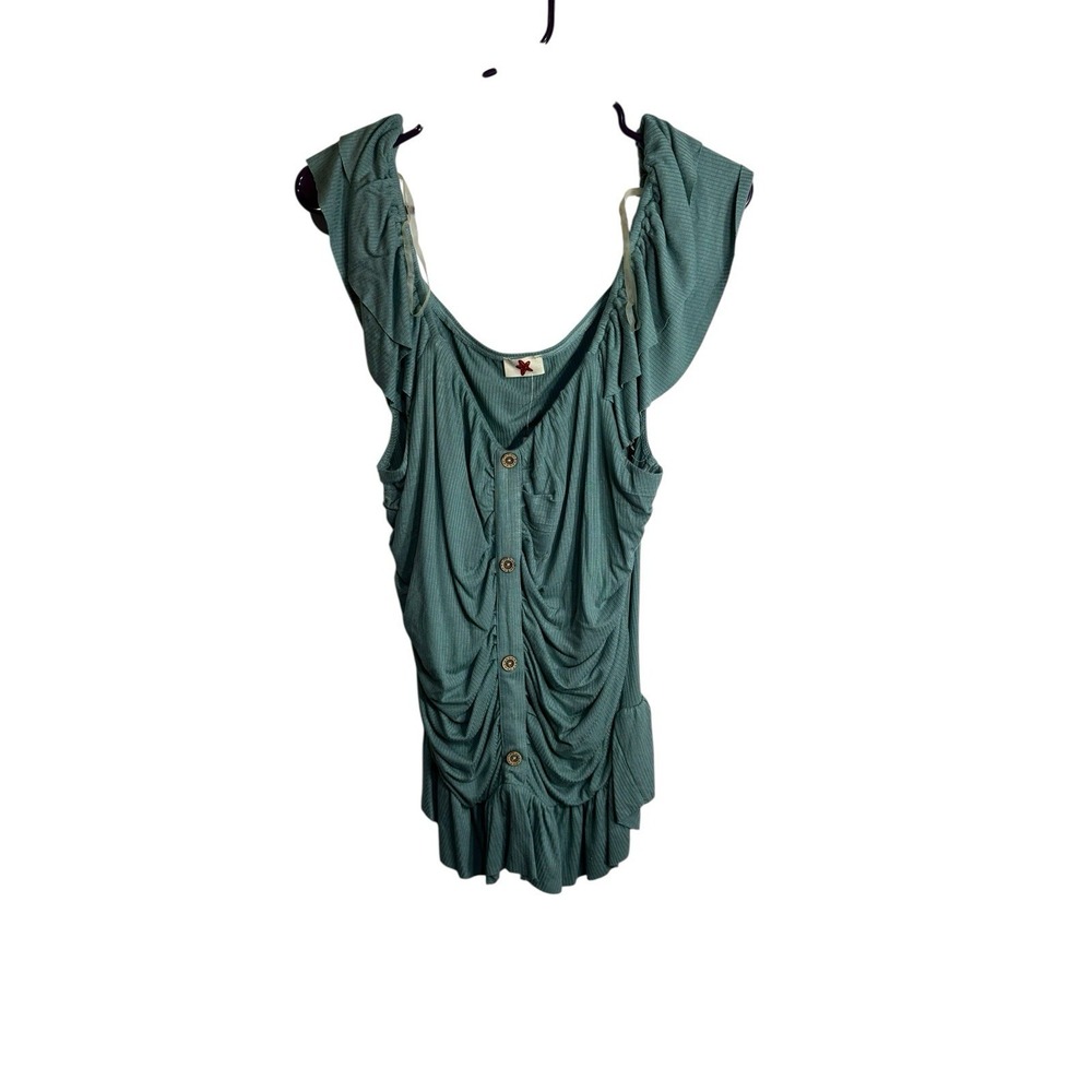 blue flower womens off shoulder shirt top plus size‎ 2X XXL 2XL